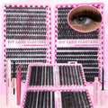 800/640/200PCS Fluffy Eyelash Cluster Book Comfortable, Reusable, Easy To Apply, Perfect For Natural Daily Beginner-Friendly