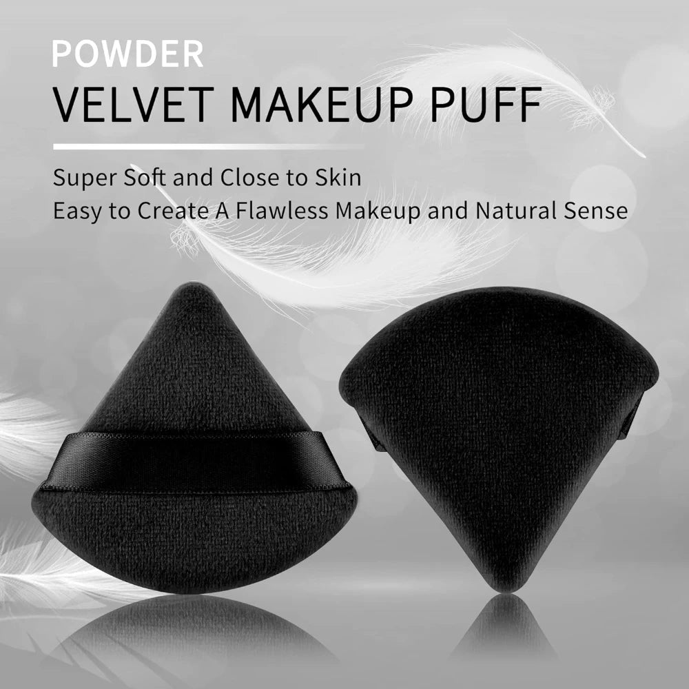 Black/purple Triangle Powder Puff Facial Makeup Sponge Soft Mixer Beauty Foundation Make-Up Sponge Makeup Access