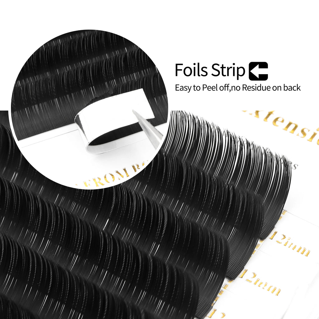 XIUSUZAKI Classic Individual Eyelashes Extensions Soft Matte Black Classic Volume Lashes Extensions Wholesale Supplier