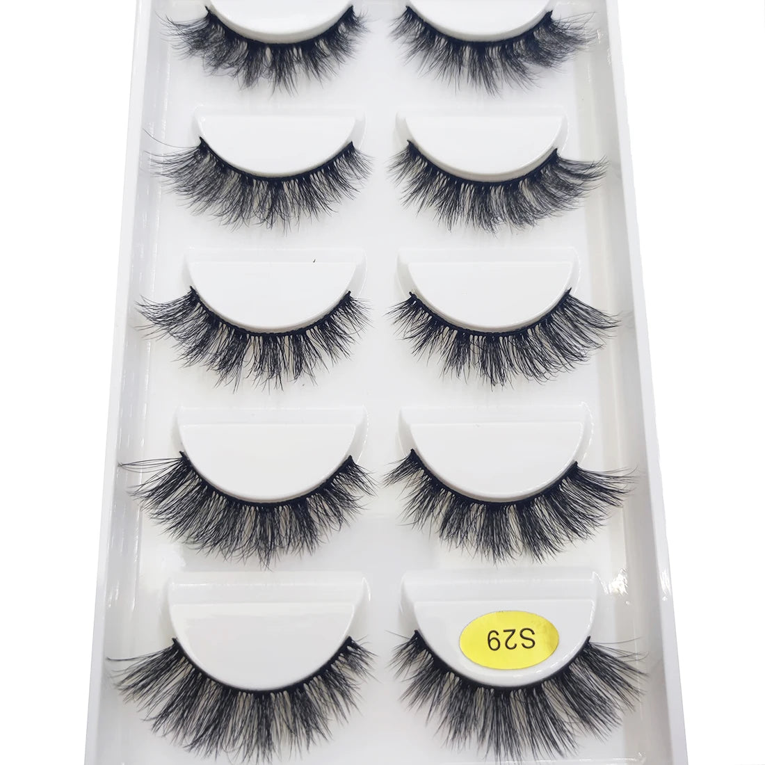 New 5 Pairs Natural 3D False Eyelashes Makeup Mink Eyelash Fake Eye Lashes Faux Cils Make Up Beauty Maquillaje Tools H13 Cat