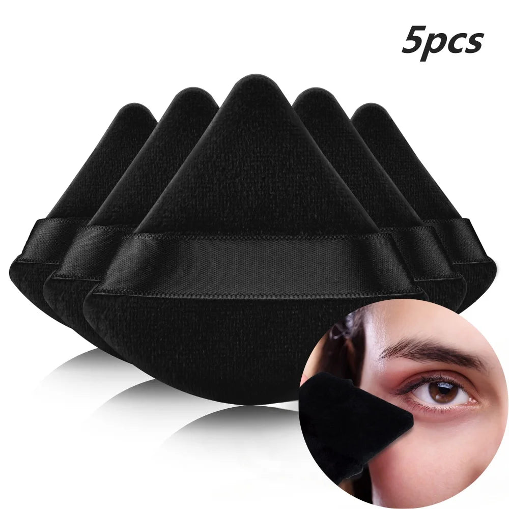 Black/purple Triangle Powder Puff Facial Makeup Sponge Soft Mixer Beauty Foundation Make-Up Sponge Makeup Access
