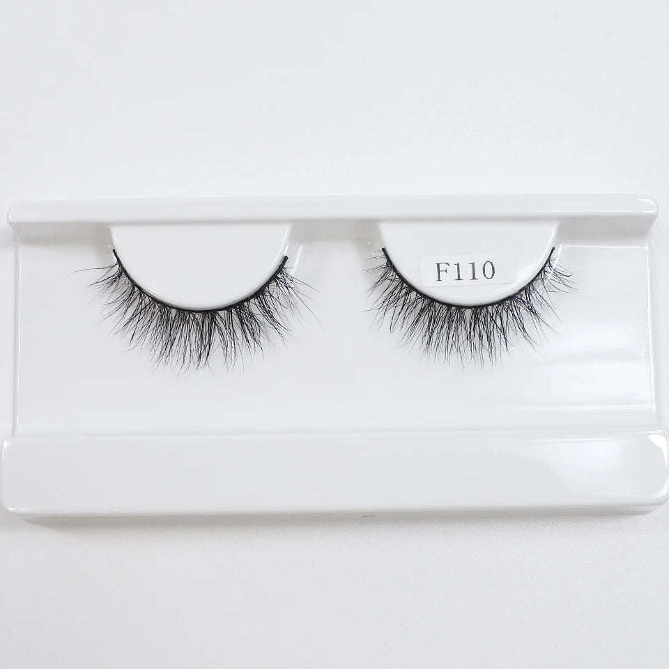 Natural Mink Lashes High Quality Fashion Classic Soft Full Strip Lashes Makeup 12mm Short Mink Eyelashes