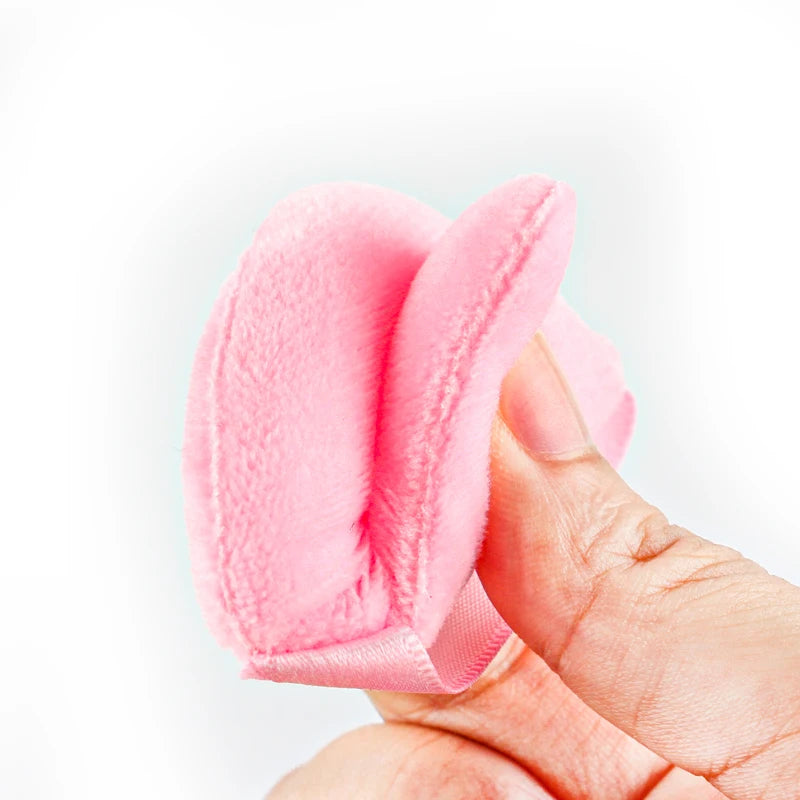 1/2/3/6Pcs Triangle Velvet Powder Puff Face Cosmetic Eye Beauty Makeup Tool Reusable Sponge Washable Mini Powder Puff Accessorie