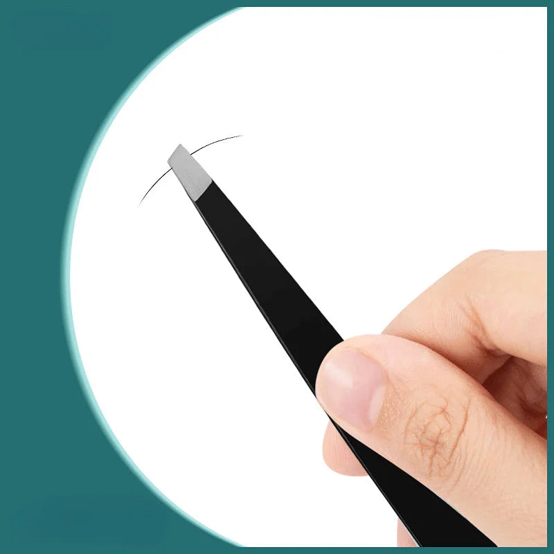 1/3pcs Eyebrow Trimming Tools Stainless Steel Eyebrow Tweezer Scissors with Comb  Razor Beauty Tool Set