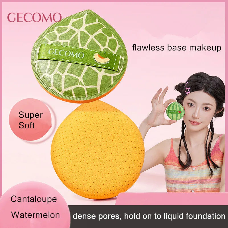 2pcs Cosmetic Puff Super Soft Sponge Air Cushion Powder Puffs Foundation Concealer Blender Applicator Dry and Wet Makeup Tools