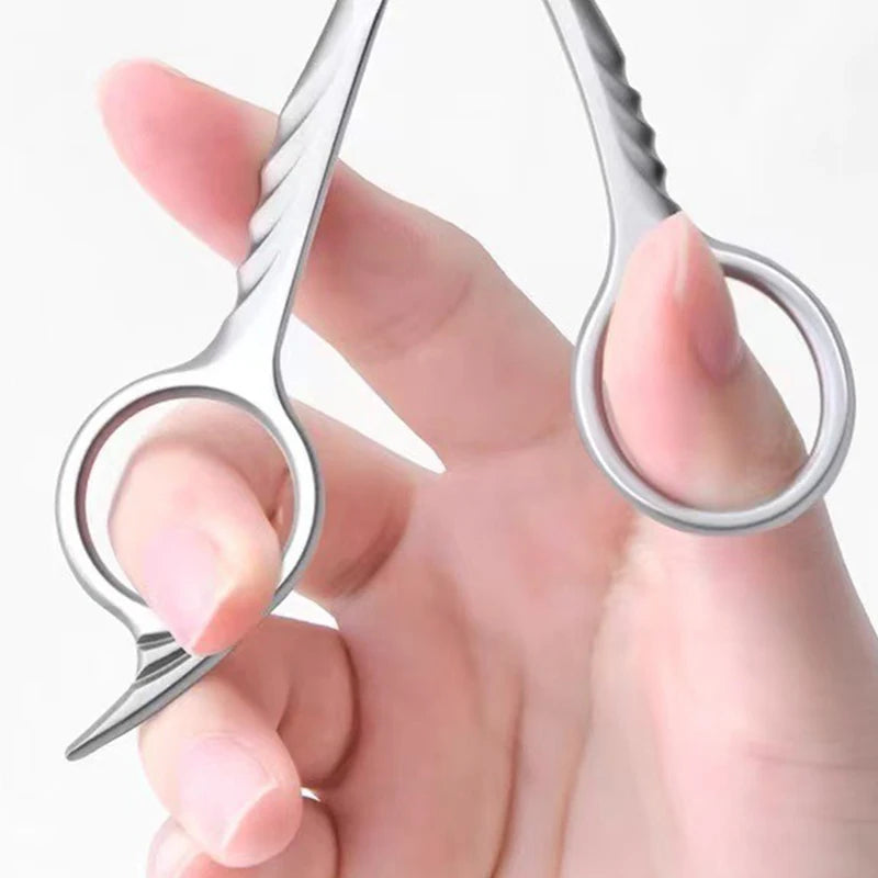 1Pcs Eyebrow Trimming Scissors with Combs Eyebrow Trimmer Kit Stainless Steel Grooming Eyebrow Shaping Scissors Tools