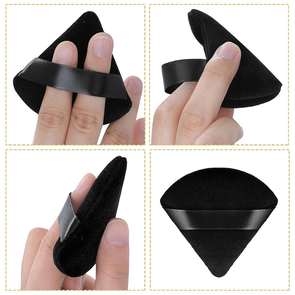Black/purple Triangle Powder Puff Facial Makeup Sponge Soft Mixer Beauty Foundation Make-Up Sponge Makeup Access