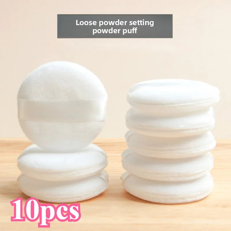 5/10Pcs Soft Velvet Makeup Sponge Loose Powder Cosmetic Puff Double-sided Face Makeup Sponge Concealer Wet Dry Makeup Tools