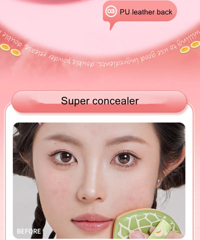 2pcs Cosmetic Puff Super Soft Sponge Air Cushion Powder Puffs Foundation Concealer Blender Applicator Dry and Wet Makeup Tools