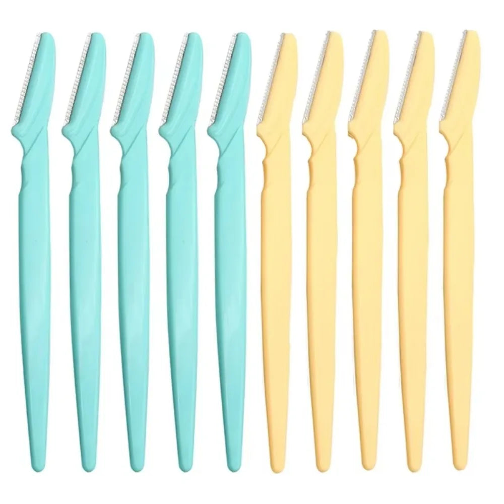 KSHBO New 2025 Eyebrow Razor for Women, 10Pcs Dermaplaning Tool for Face Professional, Face Razor for Women Facial Hair Remover