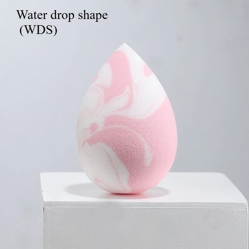 1Pc Makeup sponge beauty egg gradient color soft double-sided wet and dual-use fit without eating powder