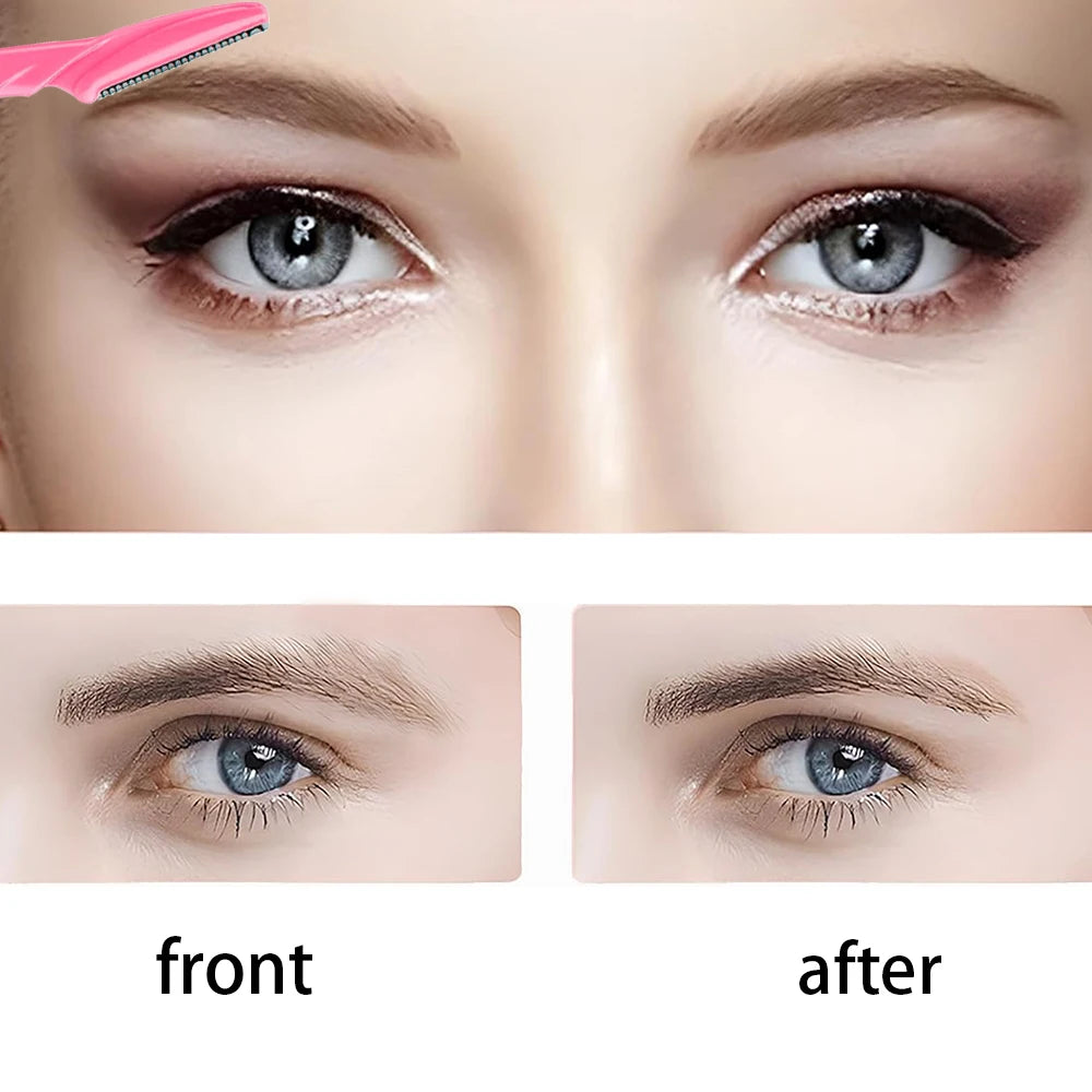 15/18pcs Eyebrow Trimmer Kit Multipurpose Face Razors For Women and Men Easy To Use Facial Hair Removal Scissors Beauty Tool