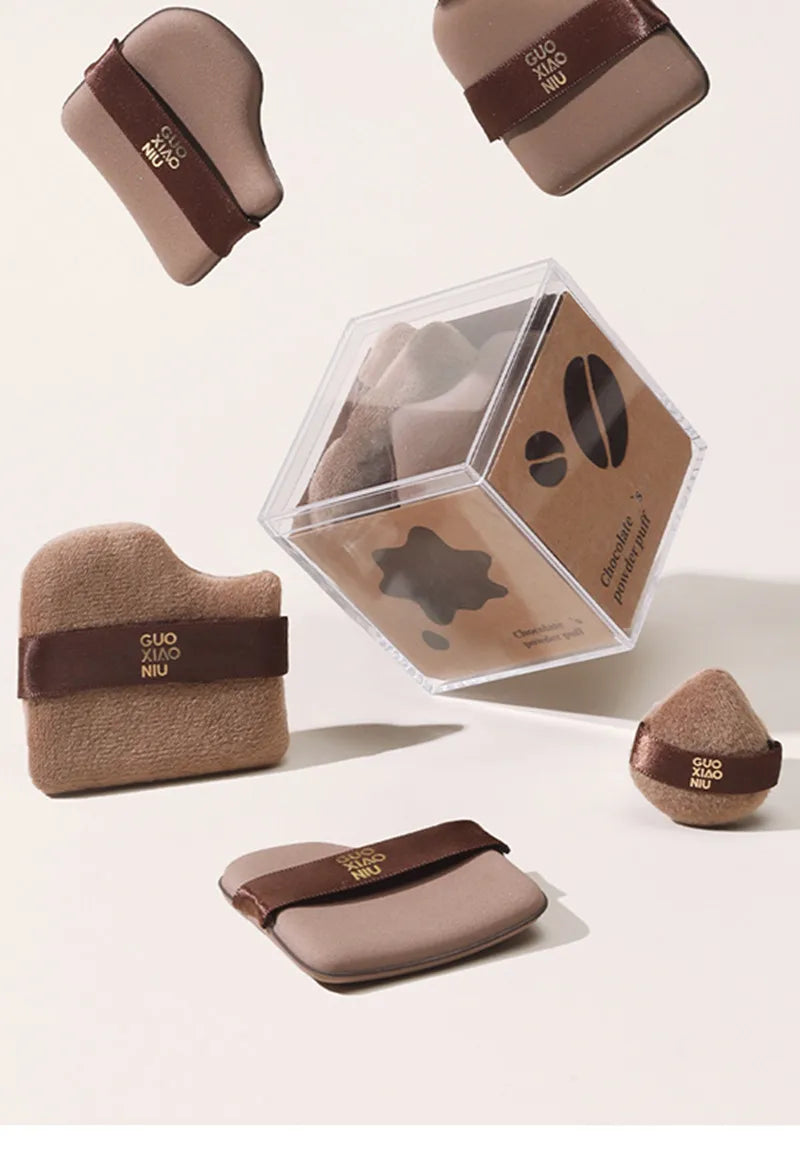 Guoxiaoniu 6PCS Makeup Blender Puff Air Cushion Foundation Sponge Loose Powder Puffs Cosmetic Applicator Tool Wholesale