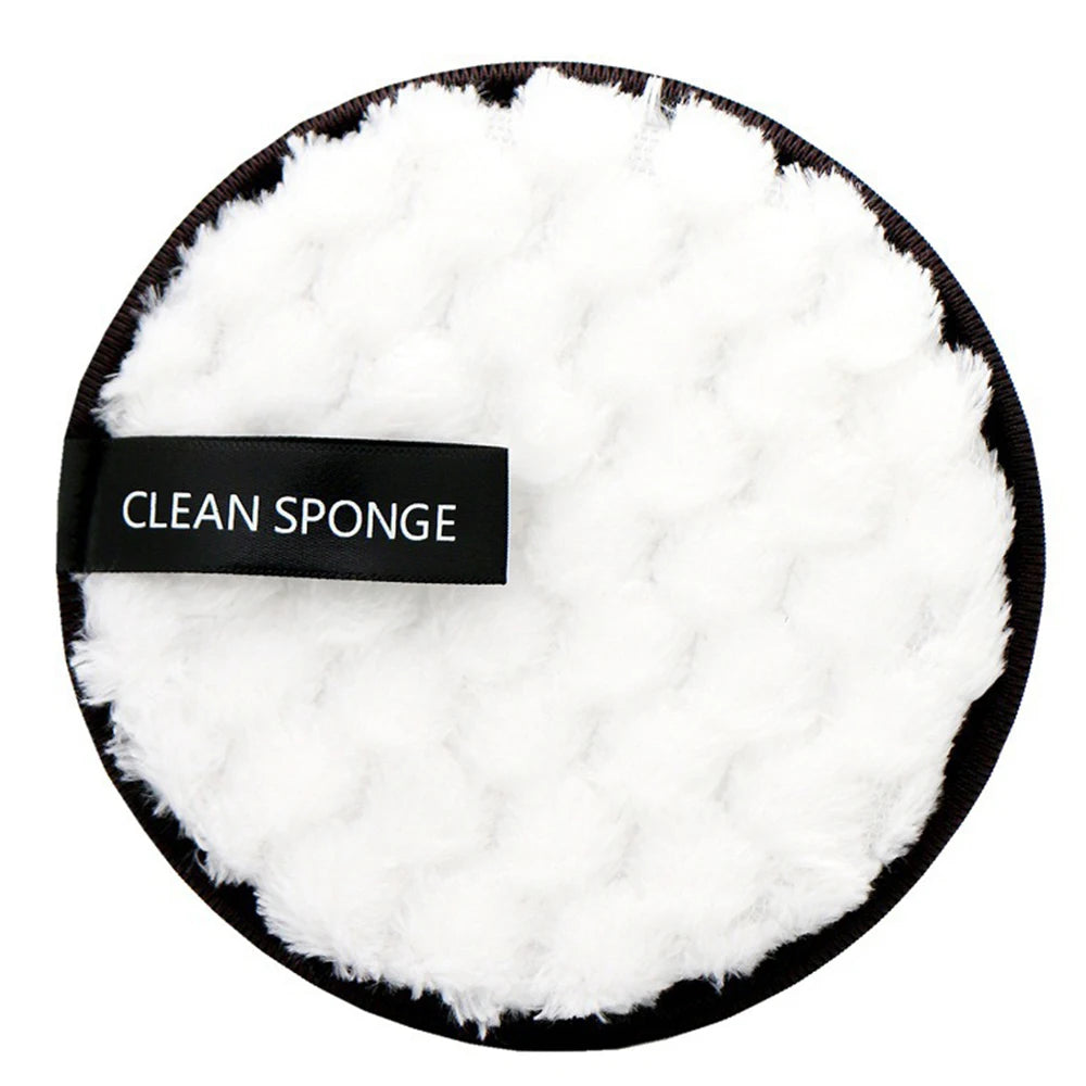1/4pcs Reusable Makeup Remover Powder Puff Makeup Cleaning Sponge Soft Face Clean Powder Puffs Towel Washable Cosmetic Tool