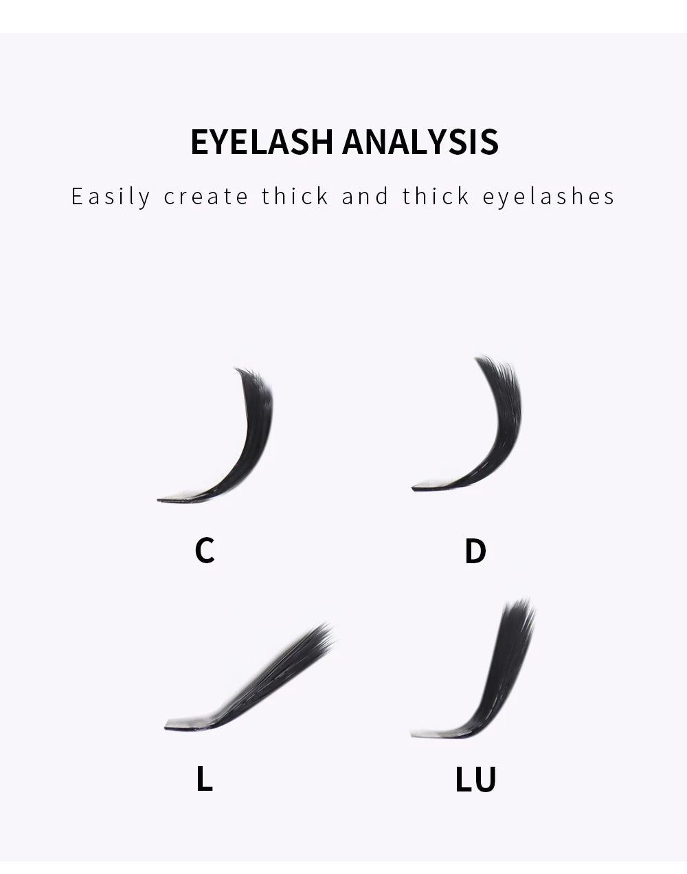 GLAMLASH 8D-W Shaped Eyelash Extension C/D/L/LU/M Premade Volume Fans Clover W Style Lashes False Mink Soft Easy Faning Natural