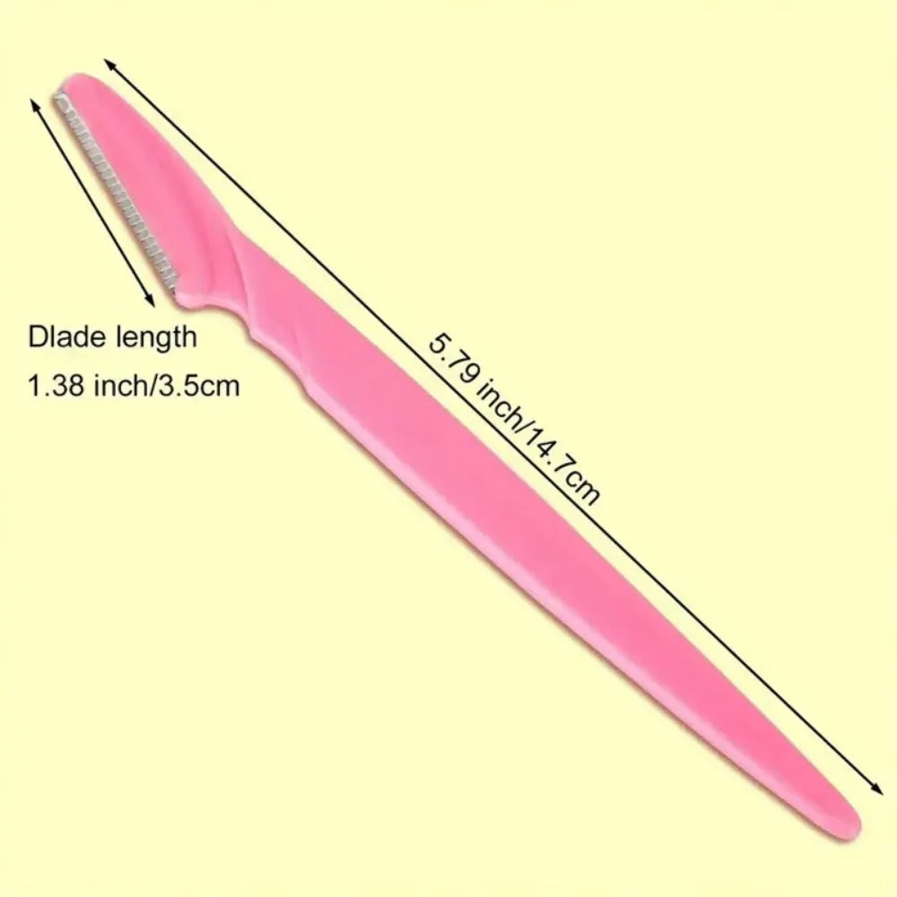 40Pcs Eyebrow Trimmer Makeup Beauty Tools Safe Eye Brow Razor Face Body Hair Removal Shaver Blades Woman Eyebrows Shaping Knife