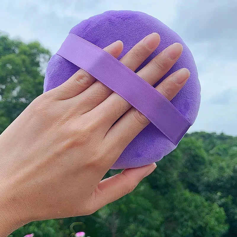 Cotton Purple Powder Puff Large Medium And Small Mini Eye Shadow No Dead Corner Makeup Puff Cosmetic Tool