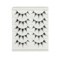 Anime-Inspired False Eyelashes, 5 Pairs Cartoon Eye Faux Lashes, Dramatic Look Demon Style, Volumizing & Lengthening