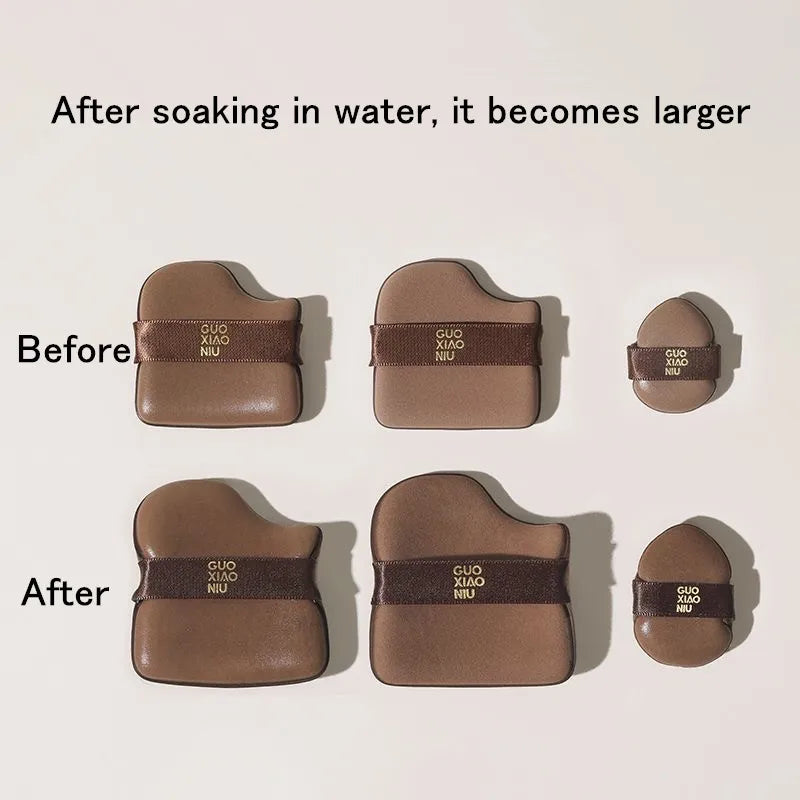 Guoxiaoniu 6PCS Makeup Blender Puff Air Cushion Foundation Sponge Loose Powder Puffs Cosmetic Applicator Tool Wholesale