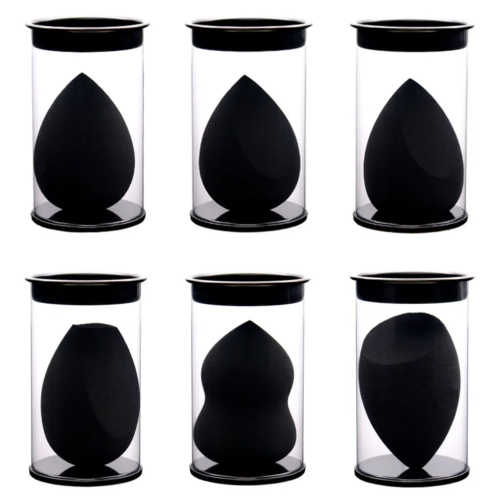 Black Beauty Egg Makeup Blender Cosmetic Puff Makeup Sponge Cushion Foundation Powder Sponge Beauty Tool Make Up Accessories