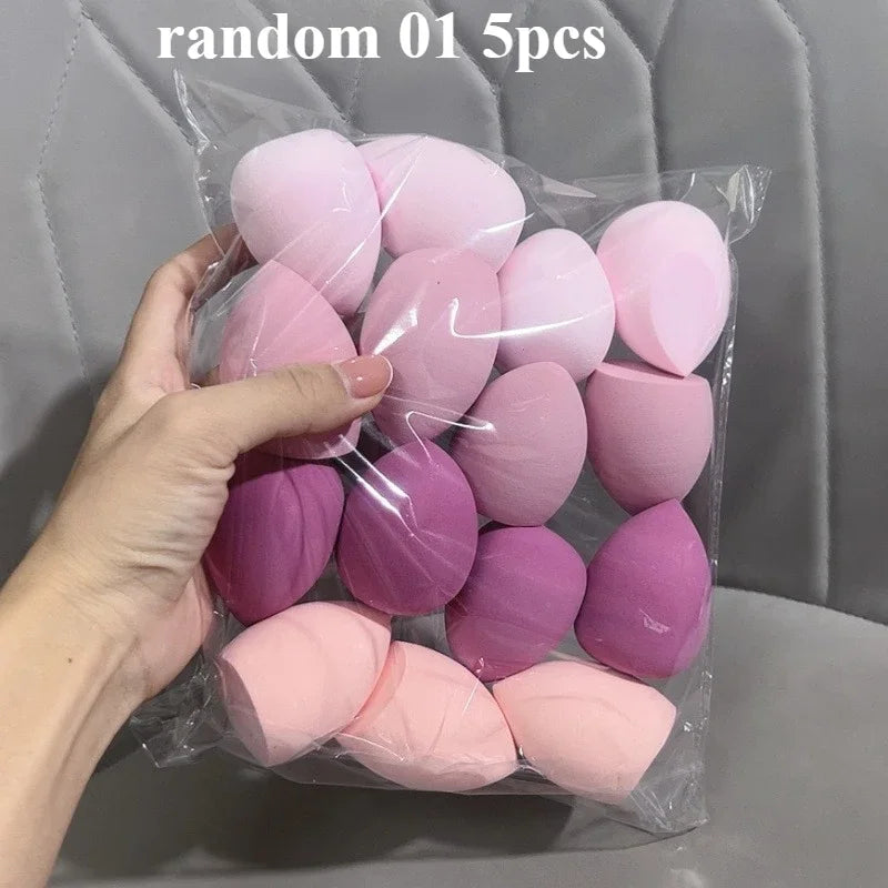 1/3/5/7/20PCS Wet and dry puff random color and shape sponge liquid foundation BB cream powder applying makeup egg