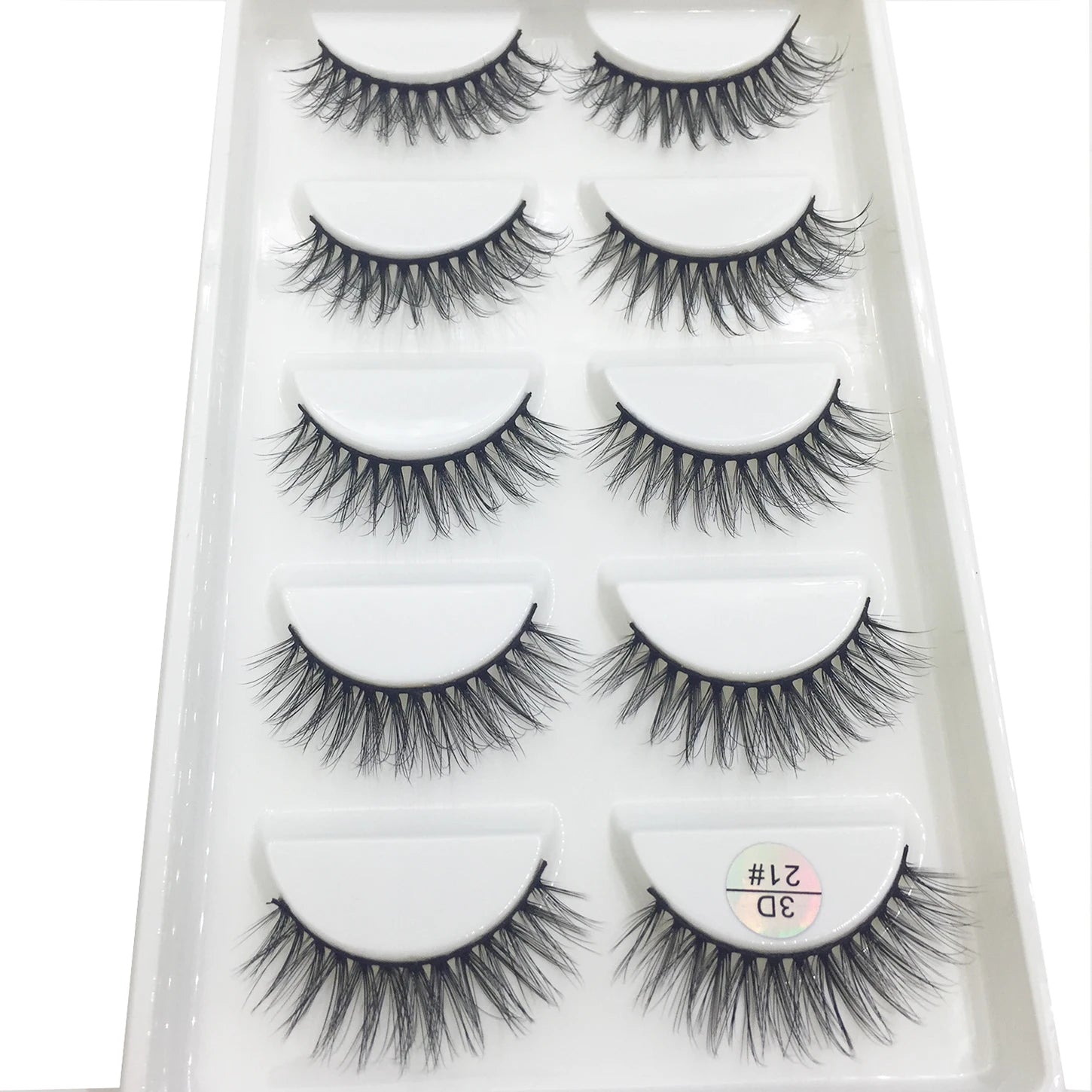 15 Style 5 Pairs 3D Eyelashes Natural False Eye Lashes Thick Faux Mink Lashes Soft Fake Eyelash Wispy Makeup Cilios