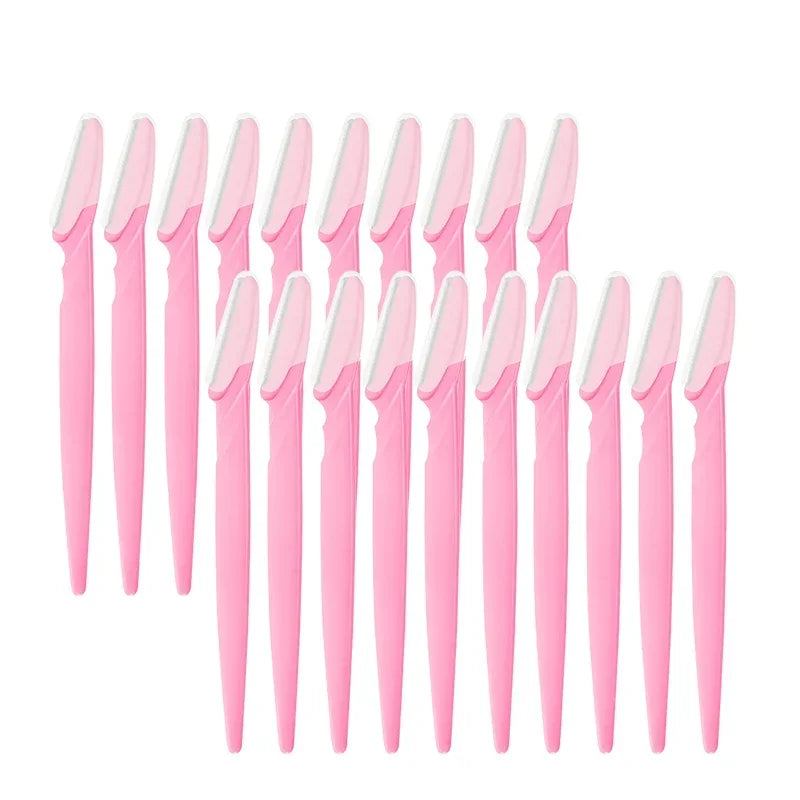 30/40pcsbrow Razor and Face Razor for Women and Men, Eyebrow Hair Trimmer and Shaver with Protective Cover,Safe