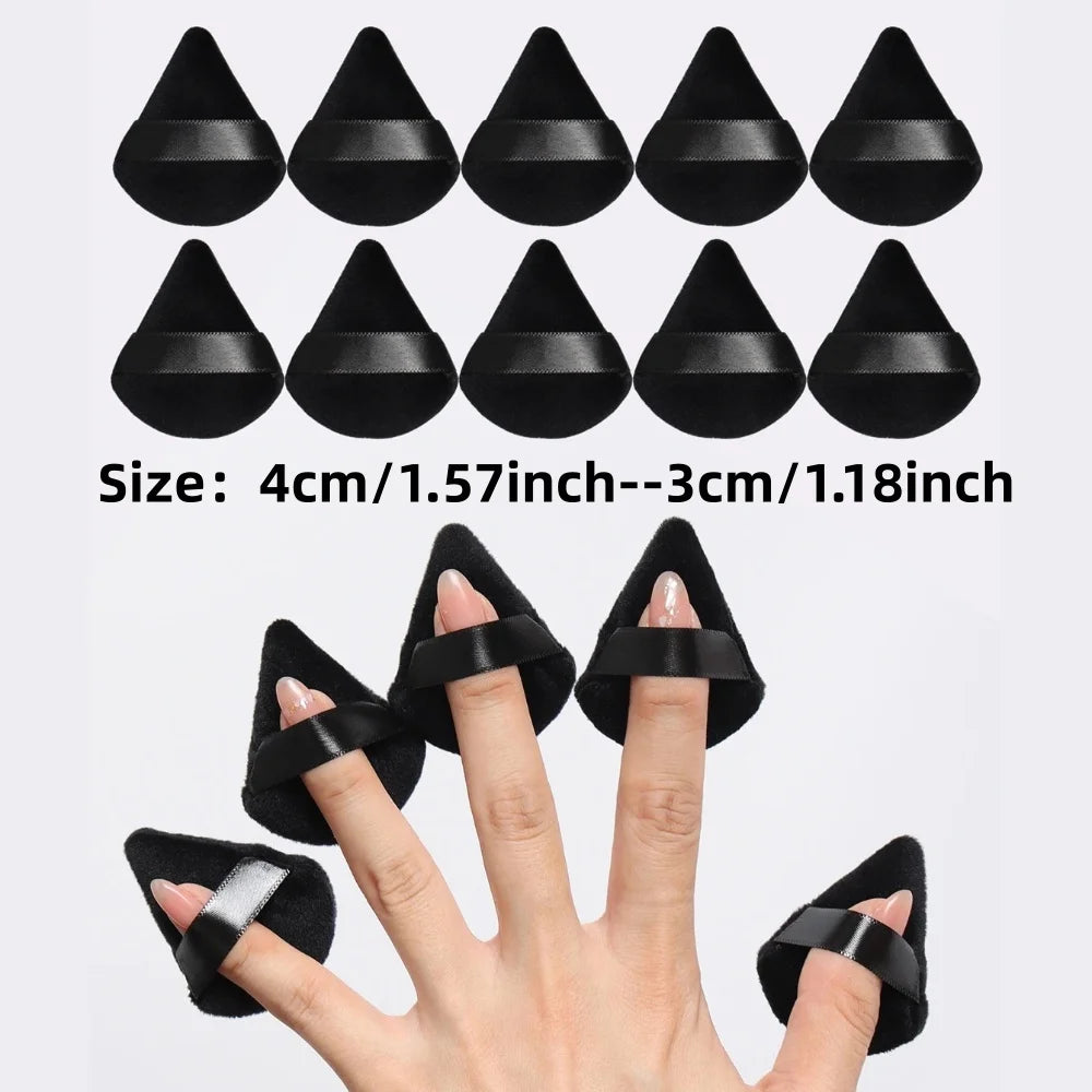 Black/purple Triangle Powder Puff Facial Makeup Sponge Soft Mixer Beauty Foundation Make-Up Sponge Makeup Access