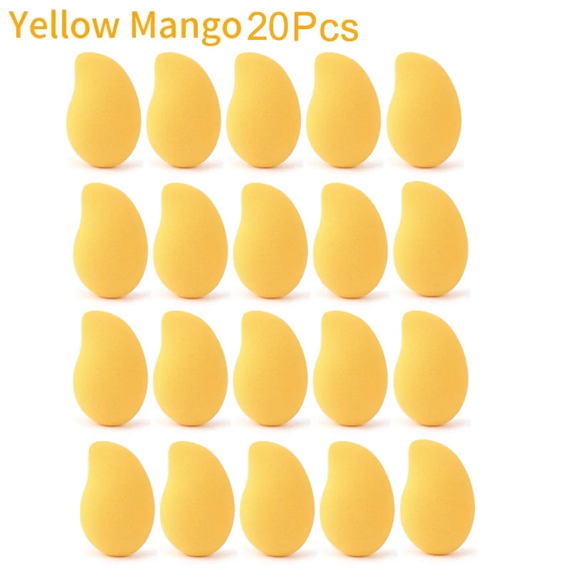 Wholesale Makeup Sponges Mango Shape Soft Beauty Powder Eggs Foundation Concealer Dry Wet Use Tools Cosmetic Cream Applicator