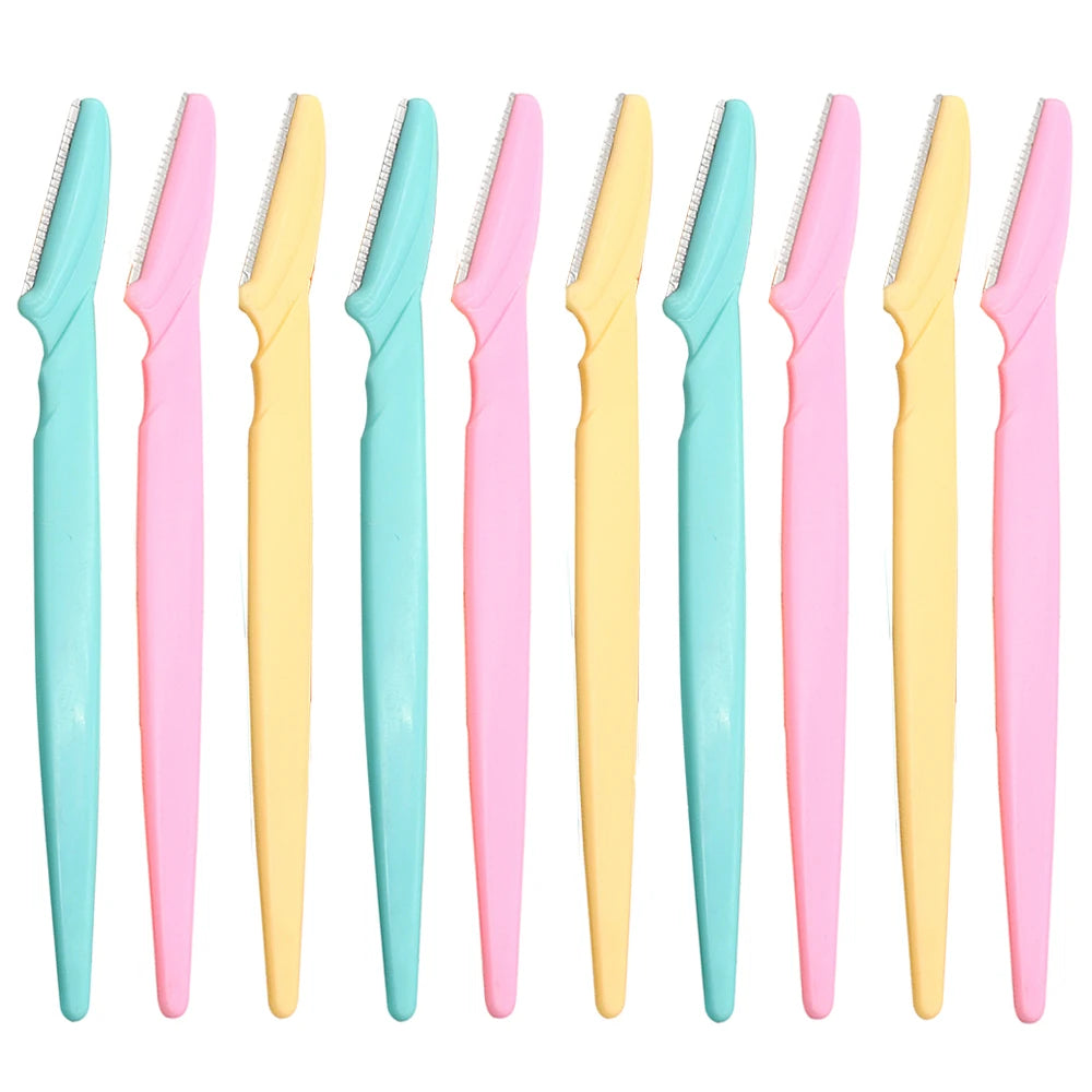 KSHBO New 2025 Eyebrow Razor for Women, 10Pcs Dermaplaning Tool for Face Professional, Face Razor for Women Facial Hair Remover