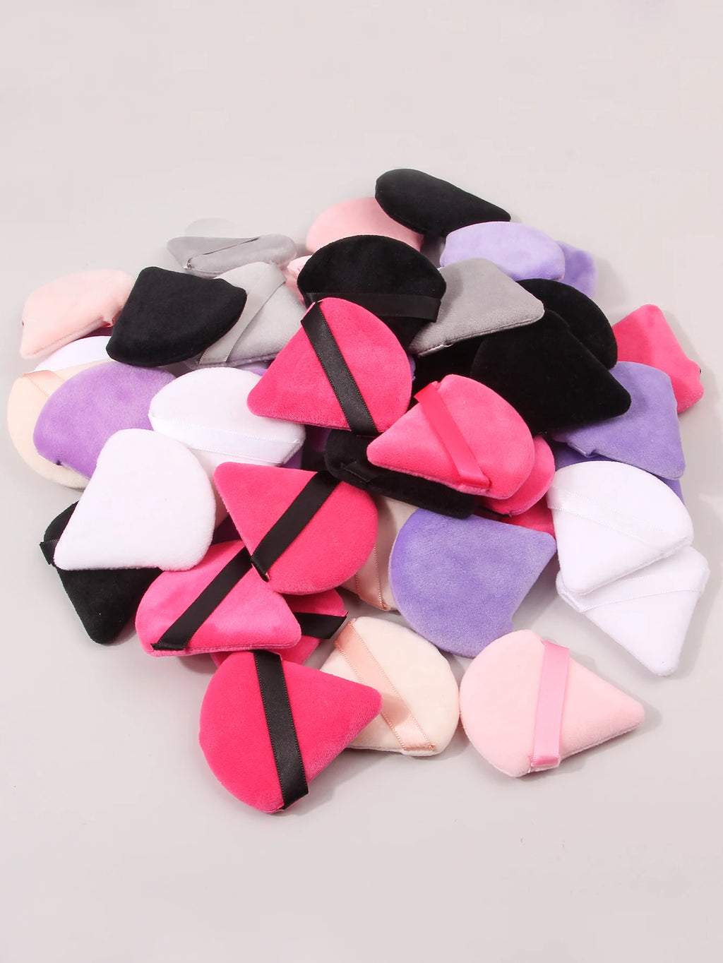 50PCS Super Affordable Triangular Powder Puff Makeup Sponge Powder Puff Set Multi-color Setting Powder Puff Sponge Makeup Tools