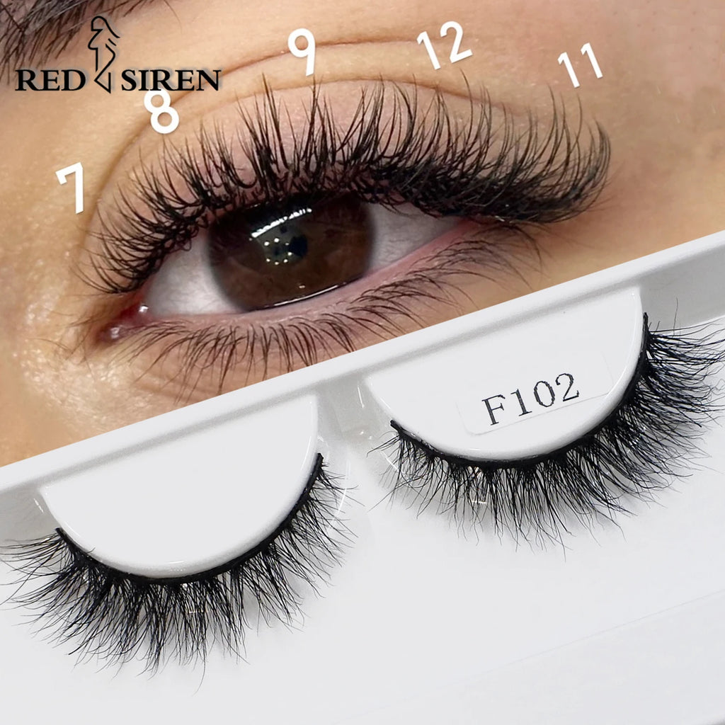 Natural Mink Lashes High Quality Fashion Classic Soft Full Strip Lashes Makeup 12mm Short Mink Eyelashes