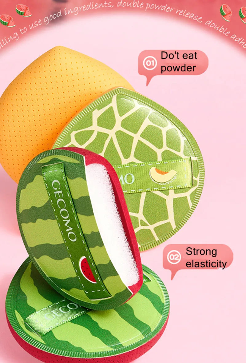 2pcs Cosmetic Puff Super Soft Sponge Air Cushion Powder Puffs Foundation Concealer Blender Applicator Dry and Wet Makeup Tools