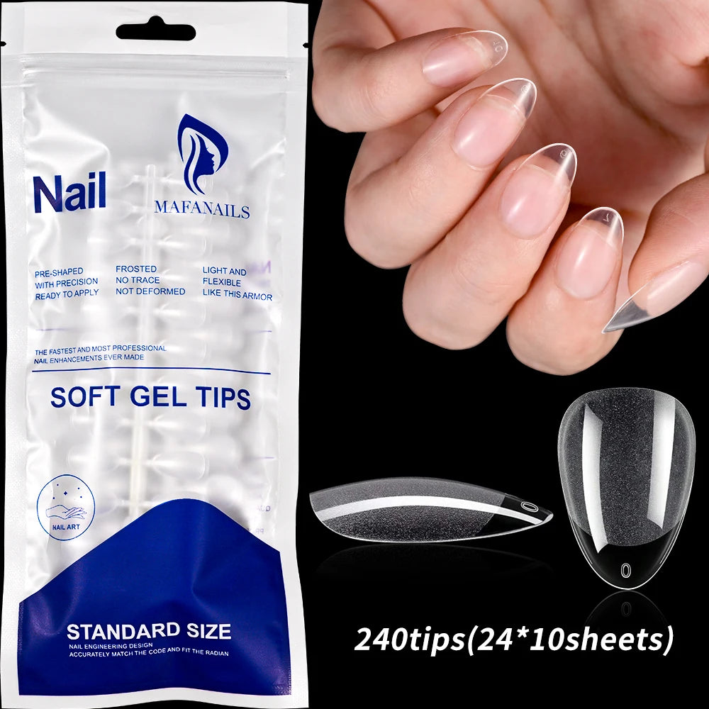 120/240Pcs Short Square Press On Nails Summer Colorful French Tip Fake Nails Extension Wearable Full Cover False Nails for Girls