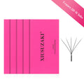 XIUSUZAKI 5 Trays/lot 5DW Lashes Extensions Matte Black W Shaped Premade Volume Fans False Eyelashes Extensions Makeup Tools