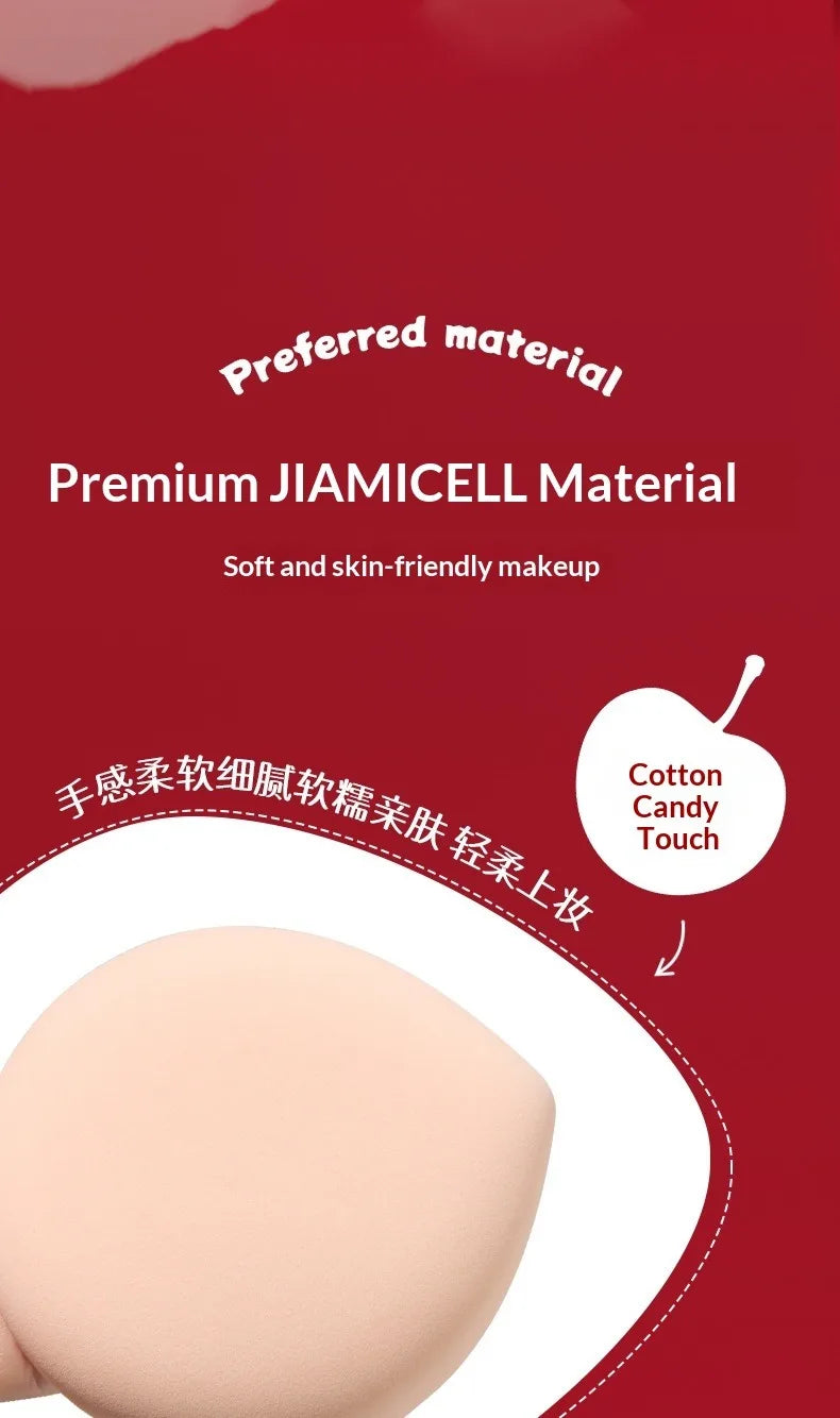 LISHU 4Pcs Ultra Sof Powder Puffs, Wet and Dry Dual-Use Makeup Sponge Set, Non-Powder-Absorbing for Cushion Foundation