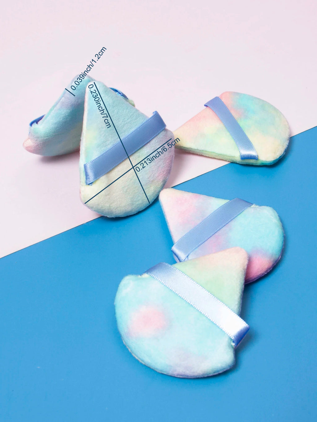 Triangular Powder Puff 20-40Pcs Is Used to Apply Loose Powder and Gently Press It onto the Face to Achieve a Setting Effect