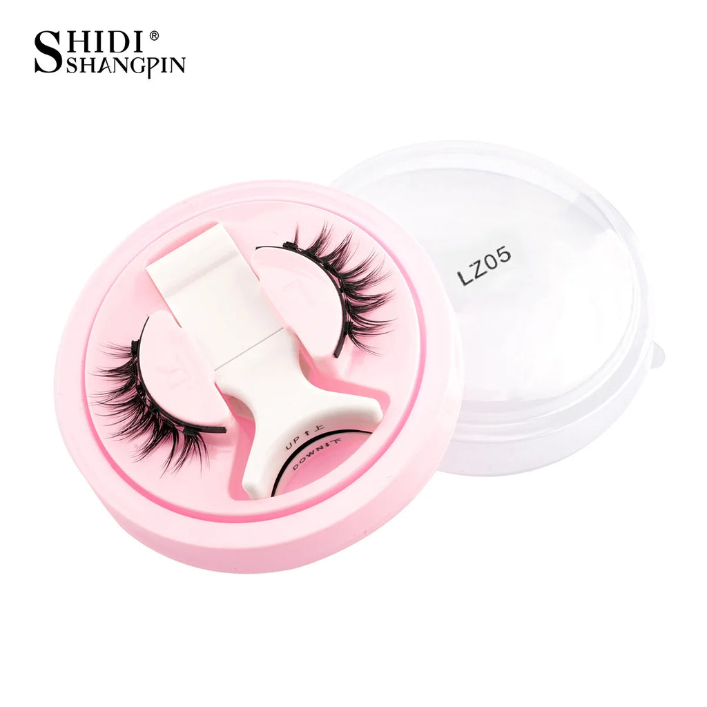 Reusable Magnetic Eyelashes Kit With Magnetic Tweezers Makeup Tool Handmade Fluffy Faux Mink Lashes Natural Long False Eyelashes