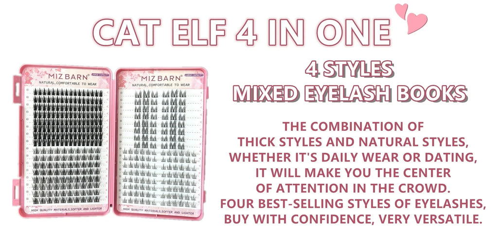 32 Rows Large Capacity Eyelashes Extension Professional Individual Cluster DIY Lashes Natural False Eyelashes Makeup Products