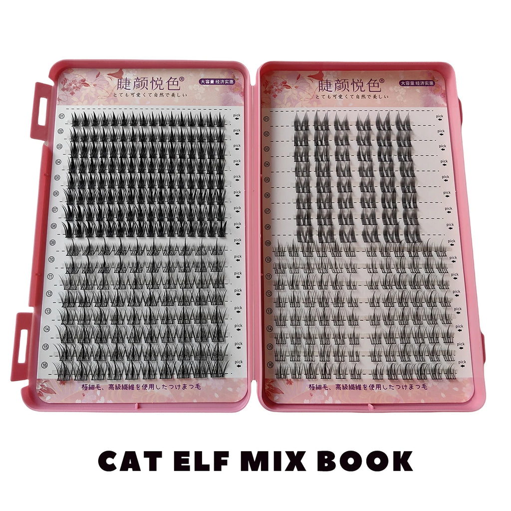 32 Rows Large Capacity Eyelashes Extension Professional Individual Cluster DIY Lashes Natural False Eyelashes Makeup Products