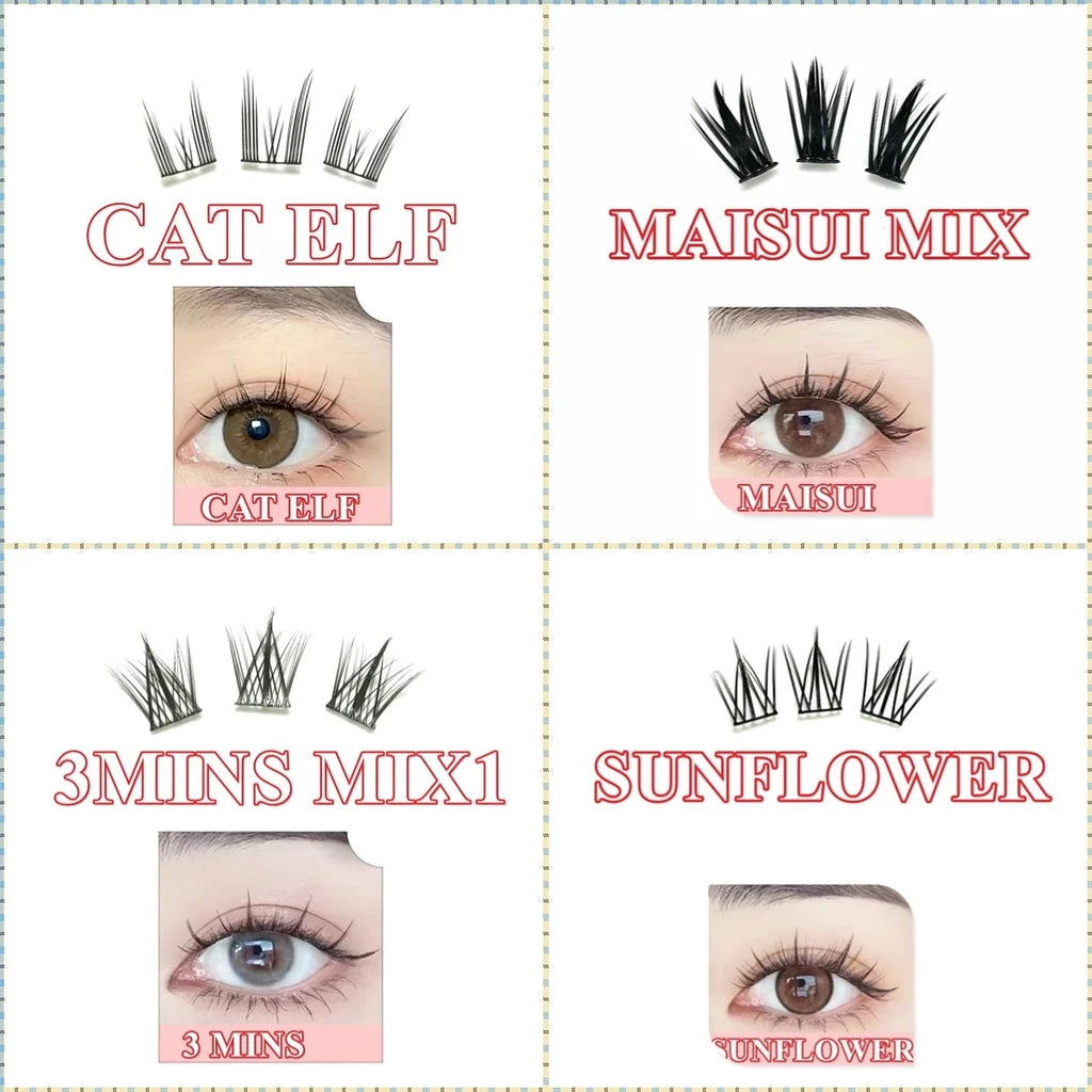 32 Rows Large Capacity Eyelashes Extension Professional Individual Cluster DIY Lashes Natural False Eyelashes Makeup Products