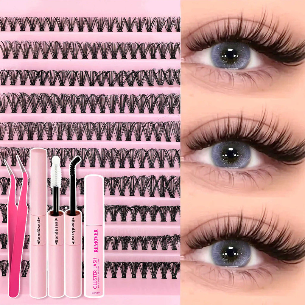 800/640/200PCS Fluffy Eyelash Cluster Book Comfortable, Reusable, Easy To Apply, Perfect For Natural Daily Beginner-Friendly