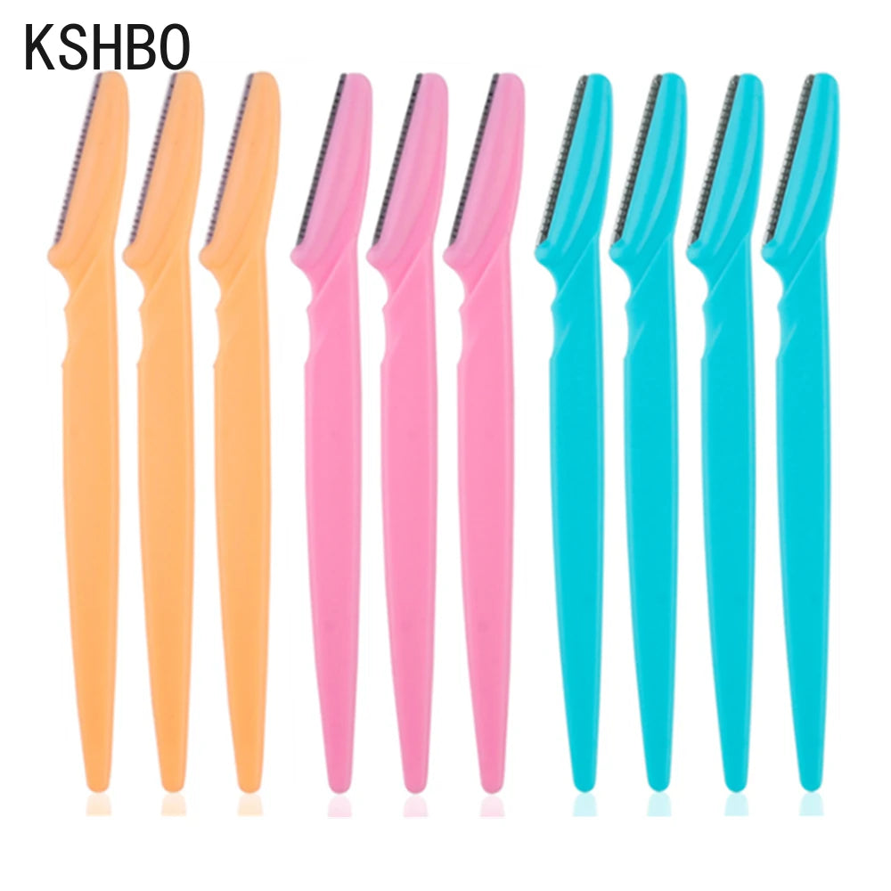 KSHBO New 2025 Eyebrow Razor for Women, 10Pcs Dermaplaning Tool for Face Professional, Face Razor for Women Facial Hair Remover