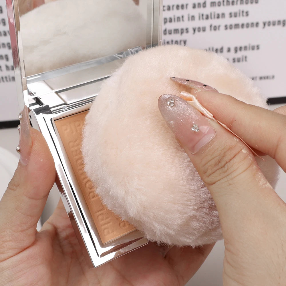 Plush Makeup Puffs Professional Butterfly Round Cosmetic Soft Plush Powder Puff Cute Bow Sponge Foundation Makeup Beauty Tools