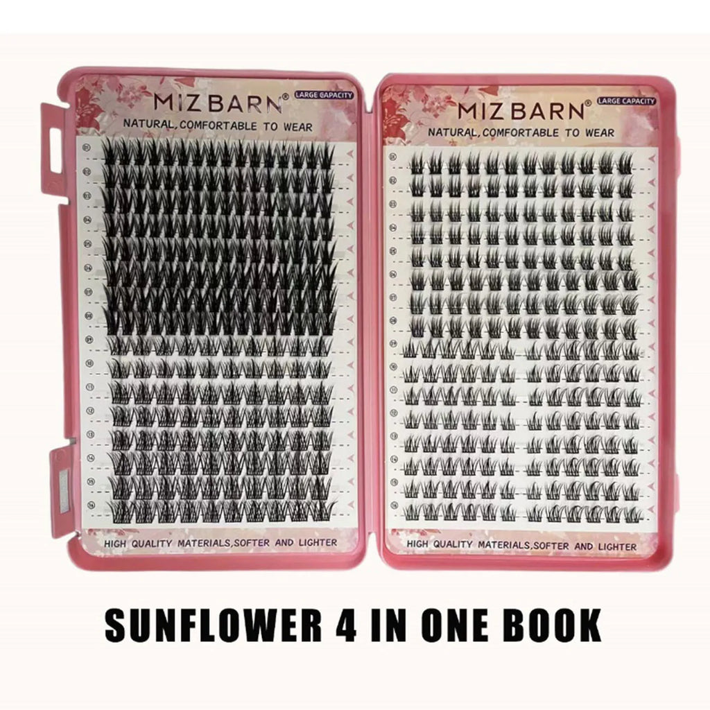 32 Rows Large Capacity Eyelashes Extension Professional Individual Cluster DIY Lashes Natural False Eyelashes Makeup Products