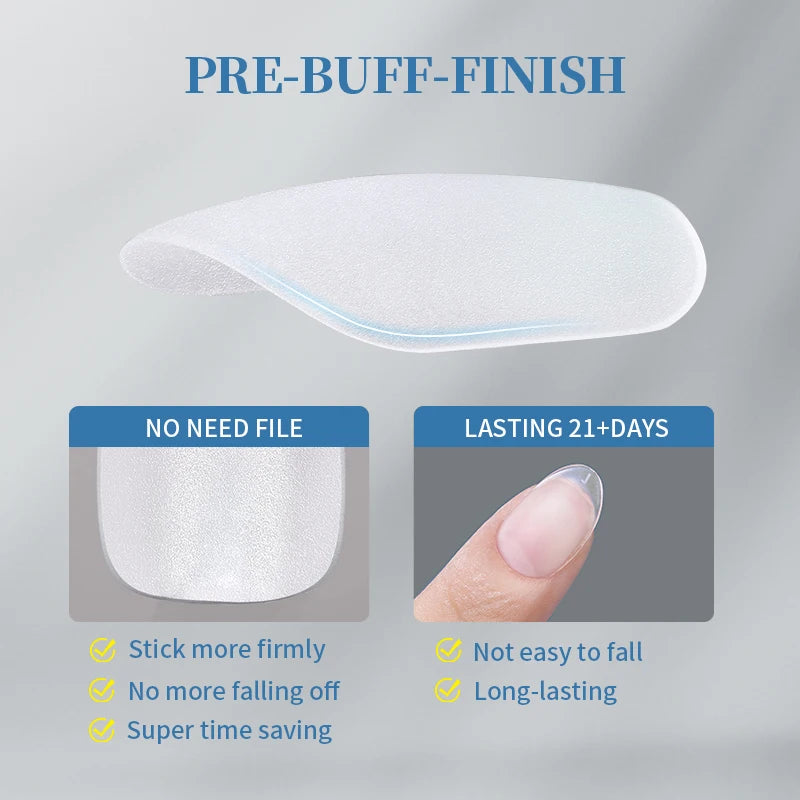 300/240pcs Matte Soft Gel Tips Short Almond Fake Nail Tips Nails Set Press On False Nail Full Cover Short Almond Nail Capsules