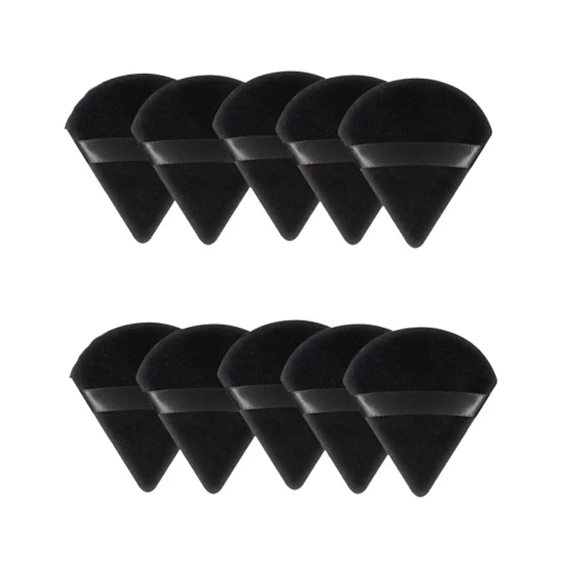 New 10/20Pcs Triangle Velvet Powder Sponge Cosmetics Flours Mini Face Makeup Washable Light Weight Makeup Tool FP03