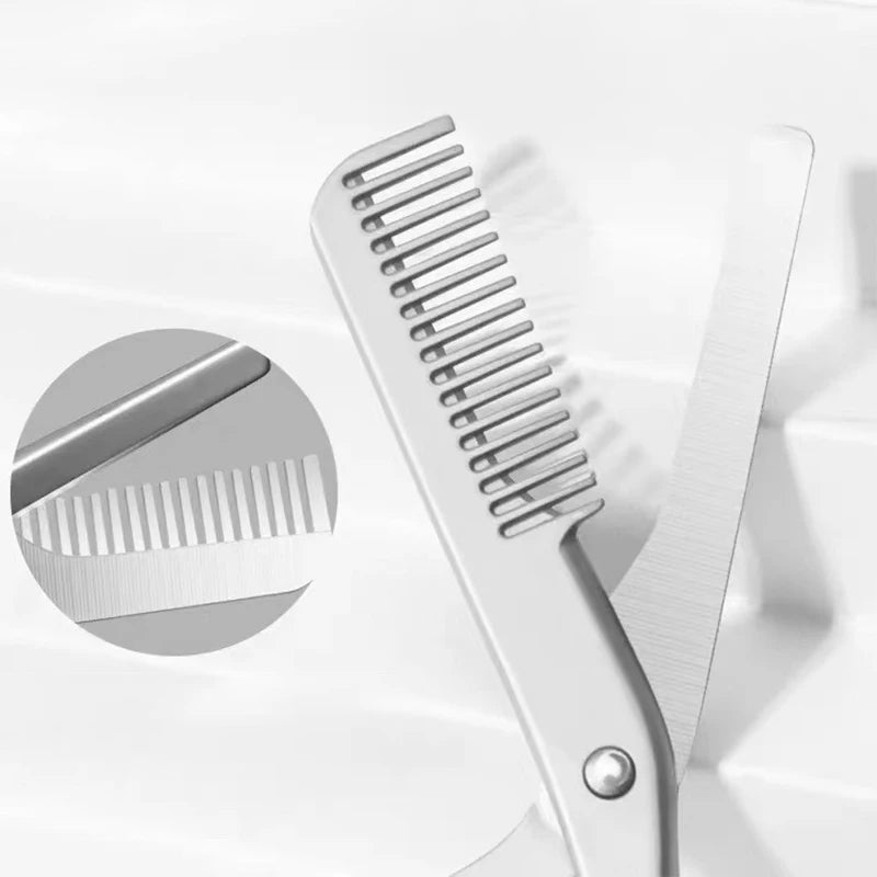 1Pcs Eyebrow Trimming Scissors with Combs Eyebrow Trimmer Kit Stainless Steel Grooming Eyebrow Shaping Scissors Tools
