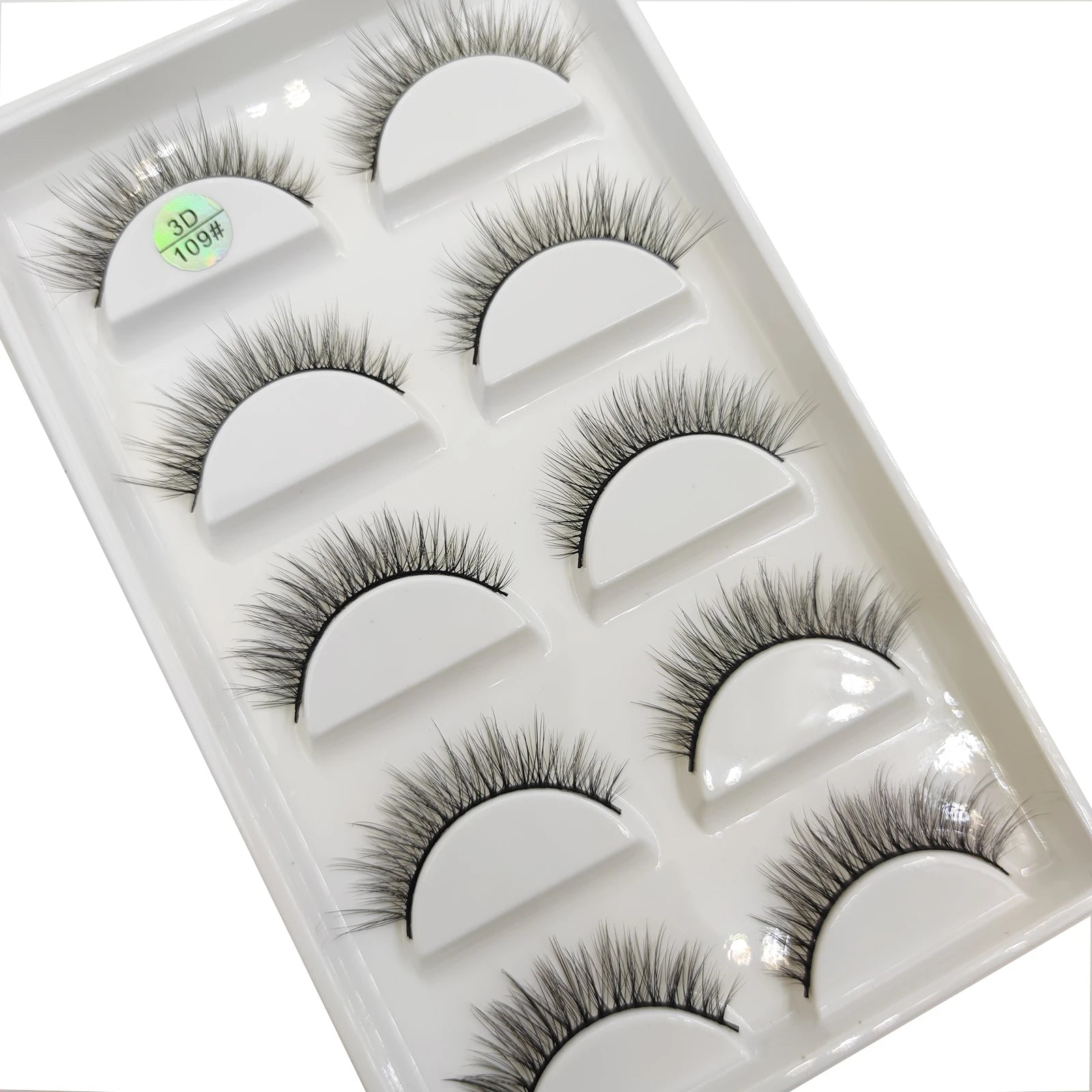 15 Style 5 Pairs 3D Eyelashes Natural False Eye Lashes Thick Faux Mink Lashes Soft Fake Eyelash Wispy Makeup Cilios