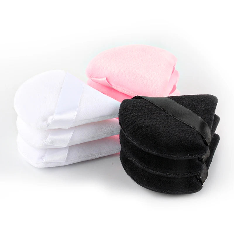 2/3/6Pcs New Triangle Powder Puff Mini Face Makeup Soft Cotton Face Powder Puff Washable Reusable Velvet Makeup Puff Tools